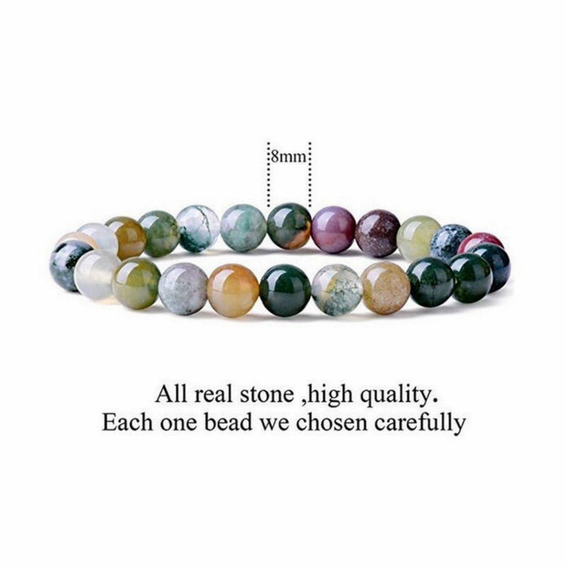Fortune Jewel  India Agate Beads Luck Yoga Bracelet