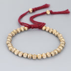 Fortune Jewel Tibetan Handmade Copper Bead Luck String Bracelet