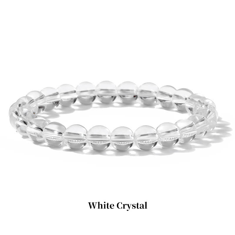 Fortune Jewel Natural Stone Quartz Healing Beads Bracelet