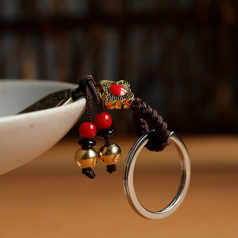 Fortune Jewel Feng Shui Bagua Yin Yang Balance Peace Keychain Fortune Jewel