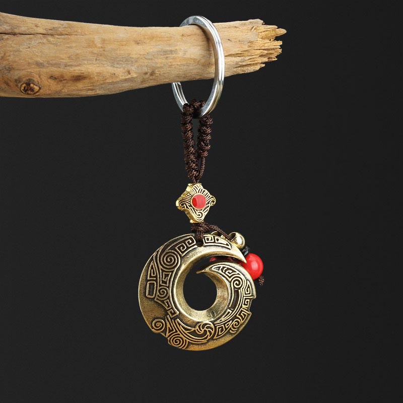 Fortune Jewel Good Luck Fortune Copper Wealth Key Chain