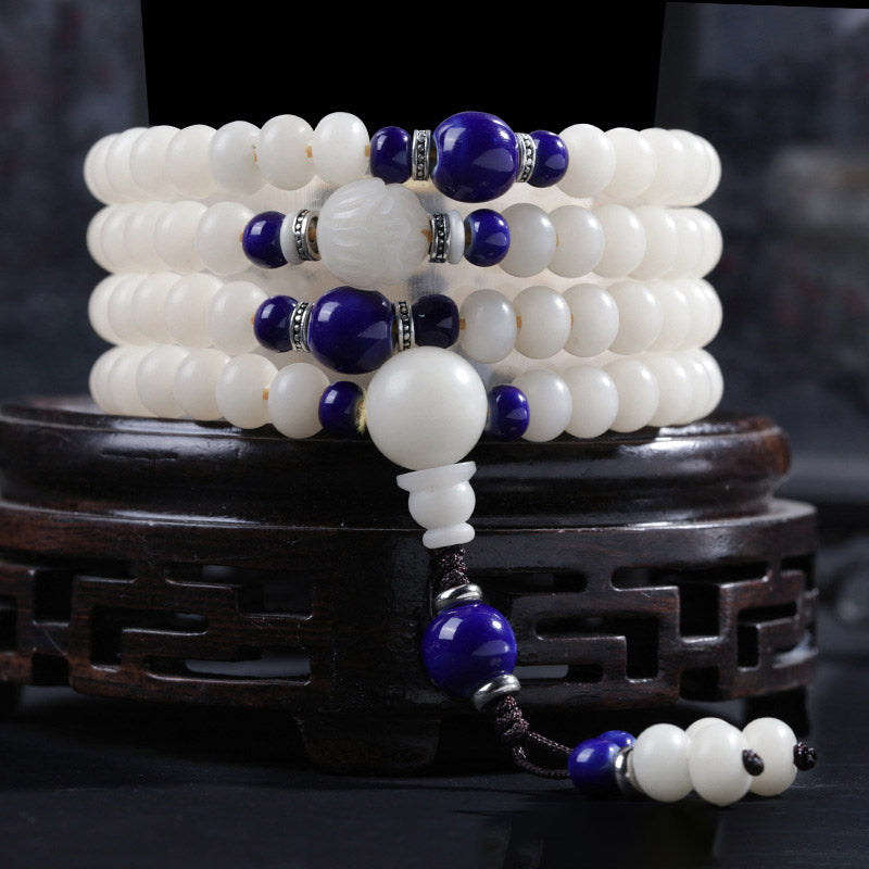 Fortune Jewel Bodhi Seed Bead Lotus Blessing Charm Bracelet