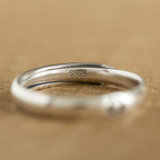 Fortune Jewel 925 Sterling Silver Chinese Zodiac Natal Buddha Blessing Couple Ring