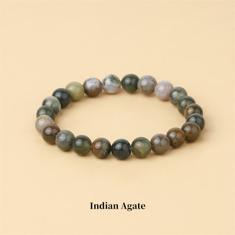 Fortune Jewel Natural Stone Quartz Healing Beads Bracelet