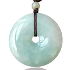 Fortune Jewel Round Jade String Luck Necklace Pendant