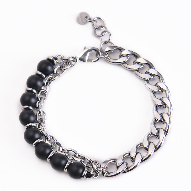Fortune Jewel Tiger Eye Picasso Jasper Frosted Stone Strength Bracelet