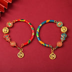 Fortune Jewel Tibetan Gourd Fortune Happiness Lion Wealth Luck Bracelet