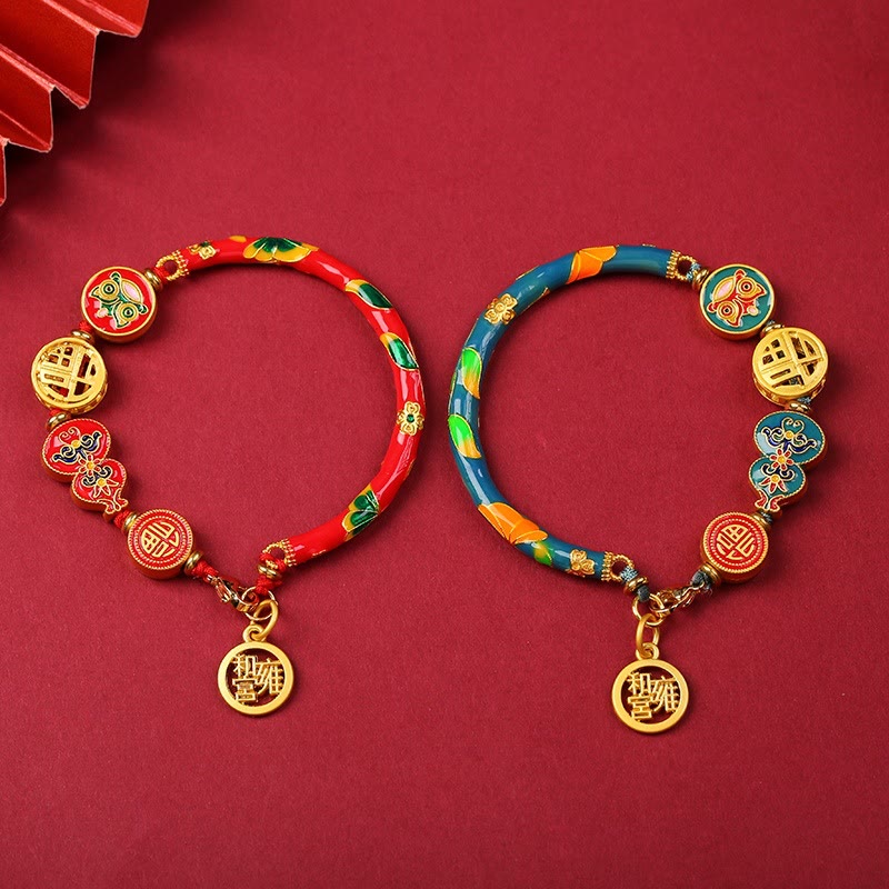 Fortune Jewel Tibetan Gourd Fortune Happiness Lion Wealth Luck Bracelet