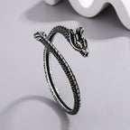 Fortune Jewel Dragon Scales Pattern Luck Protection Bracelet Bangle