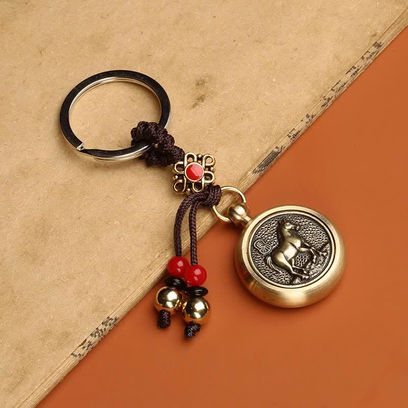 Fortune Jewel 12 Chinese Zodiac Blessing Wealth Fortune Keychain