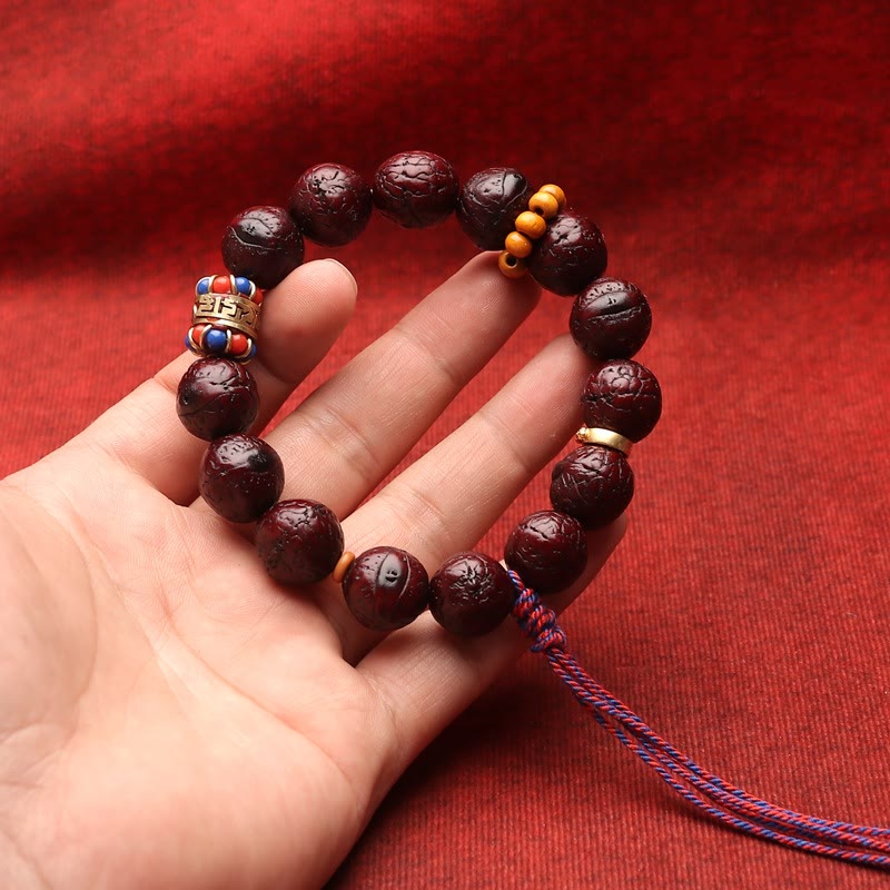 Fortune Jewel Bodhi Seed Bead Peace Calm Tassel Bracelet