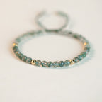 Fortune Jewel Moss Agate Lucky Balance Bracelet