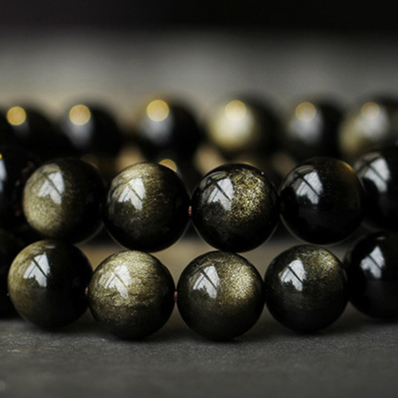 Fortune Jewel Chinese Zodiac Natal Buddha Obsidian Purification Bracelet