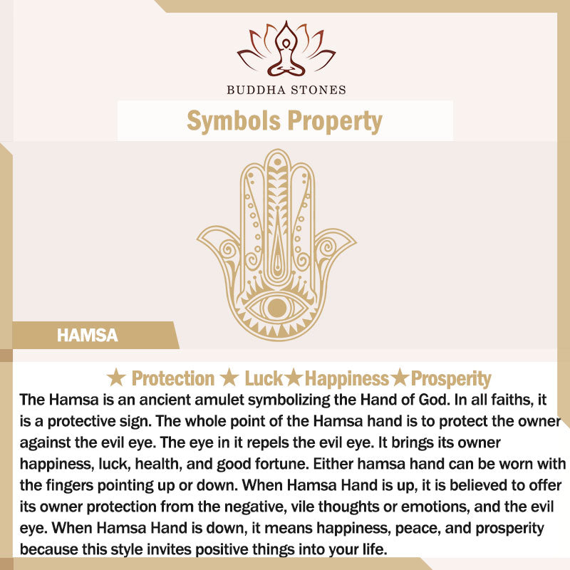 Fortune Jewel 925 Sterling Silver Hamsa Symbol Zircon Adjustable Ring