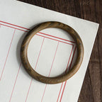 Fortune Jewel Tibetan Small Leaf Red Sandalwood Ebony Green Sandalwood Protection Bracelet Bangle