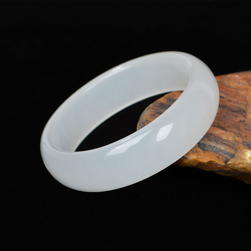Fortune Jewel Natural Golden Silk Jade Wealth Luck Bracelet Bangle