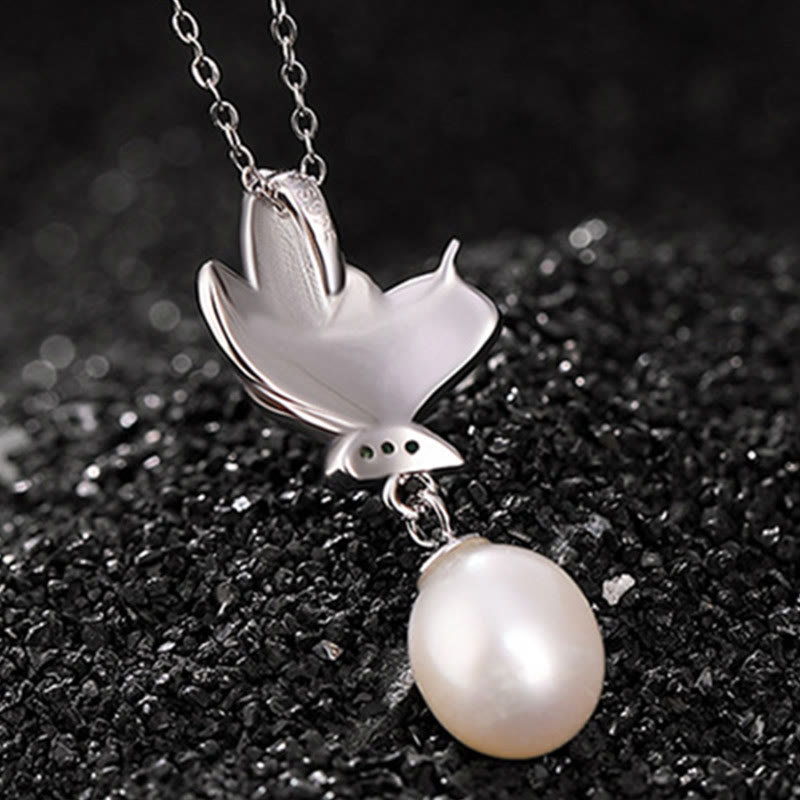 Fortune Jewel 925 Sterling Silver Pearl Butterfly Healing Necklace Pendant Earrings Ring