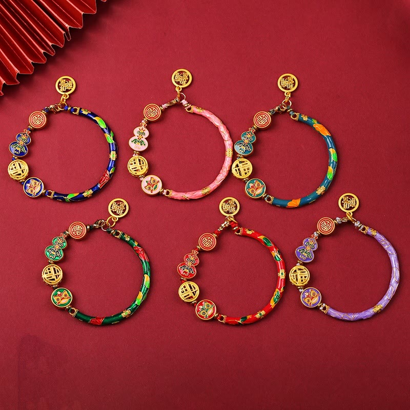 Fortune Jewel Tibetan Gourd Fortune Happiness Lion Wealth Luck Bracelet
