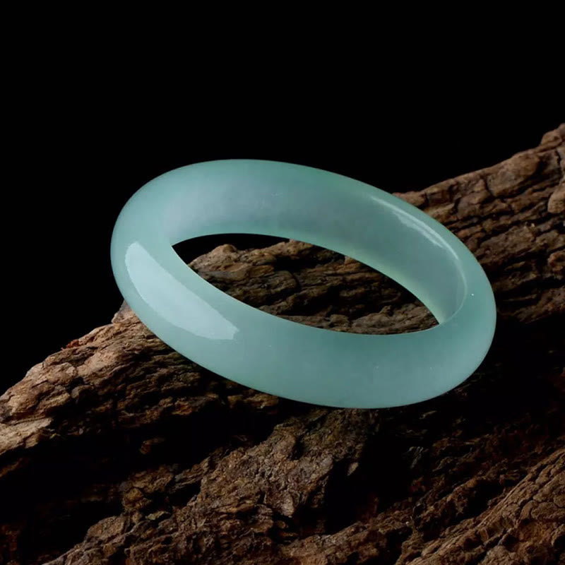 Fortune Jewel Natural Jade Luck Healing Prosperity Bangle Bracelet