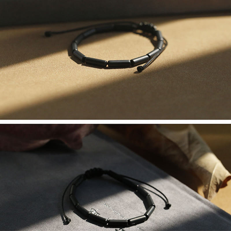 Fortune Jewel Black Onyx Bead Support Protection Bracelet