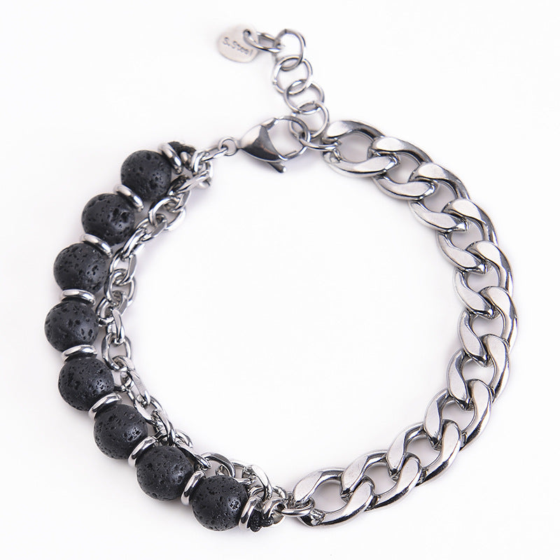 Fortune Jewel Tiger Eye Picasso Jasper Frosted Stone Strength Bracelet
