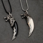 Fortune Jewel Imitation Wolf Tooth Titanium Steel Balance Necklace Pendant