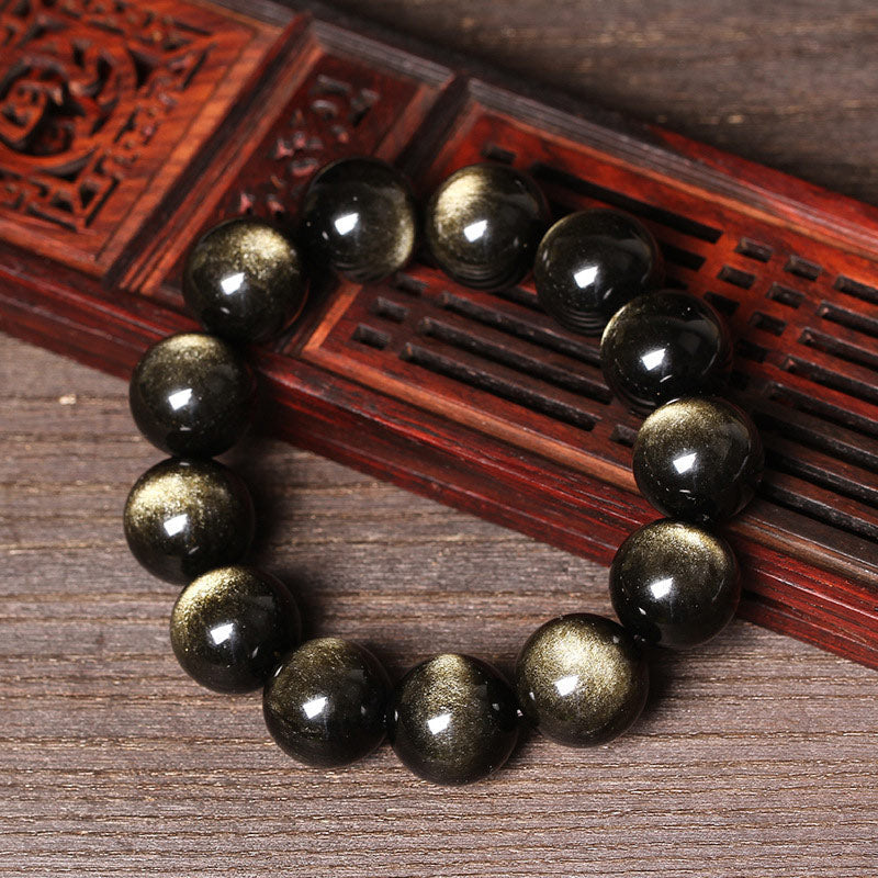 Fortune Jewel Tibetan Obsidian Purification Bracelet
