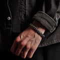 Fortune Jewel Retro Dragon Scale Pattern Success Strength Bracelet