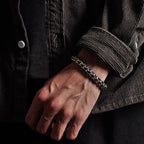 Fortune Jewel Retro Dragon Scale Pattern Success Strength Bracelet