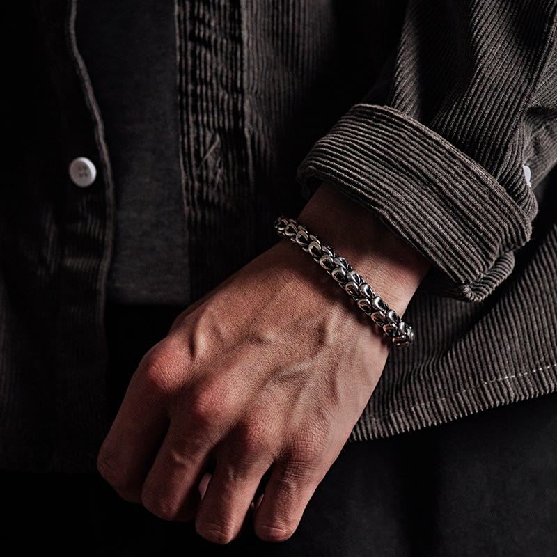 Fortune Jewel Retro Dragon Scale Pattern Success Strength Bracelet