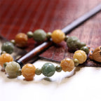 Fortune Jewel Bodhi Seed Lotus Green Sandalwood Wisdom Harmony Bracelet