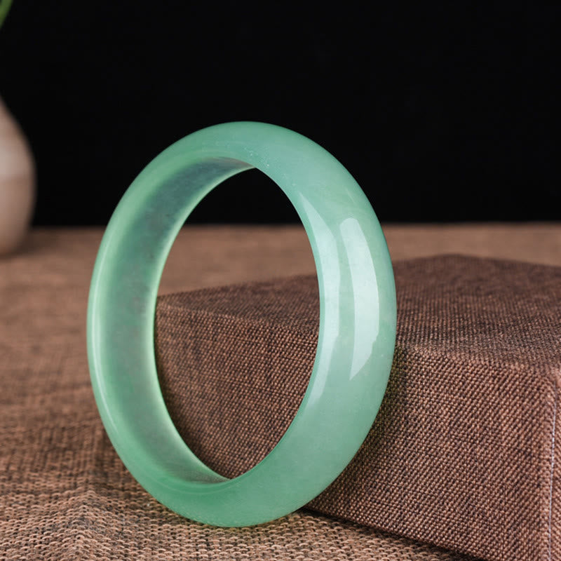 Fortune Jewel Natural Jade Luck Healing Prosperity Bangle Bracelet