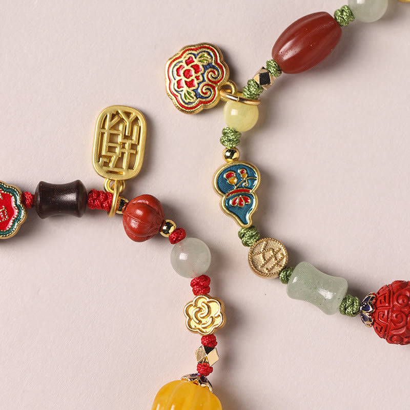 Fortune Jewel Tibetan Auspicious Clouds Fortune Happiness Wealth Luck Bracelet