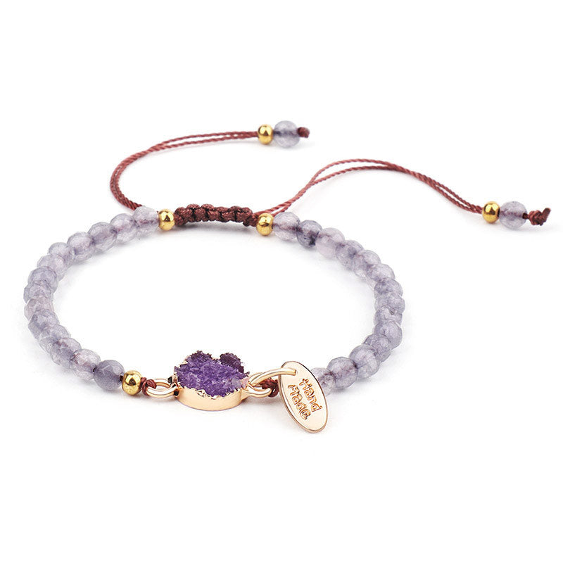 Fortune Jewel Natural Crystal Charm Lucky Healing Bracelet