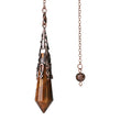 Fortune Jewel Natural Tiger's Eye Stone Healing Necklace
