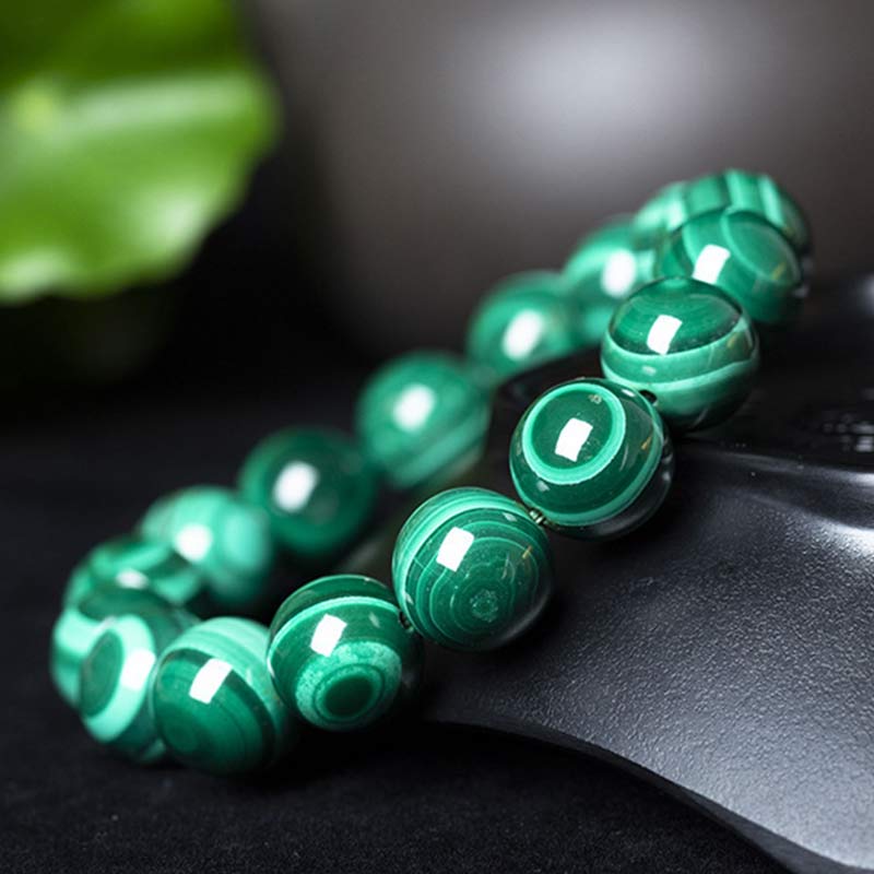 Fortune Jewel Natural Malachite Protection Calmness Bracelet