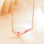 Fortune Jewel 925 Sterling Silver Koi Fish Luck Zircon Prosperity Necklace Pendant