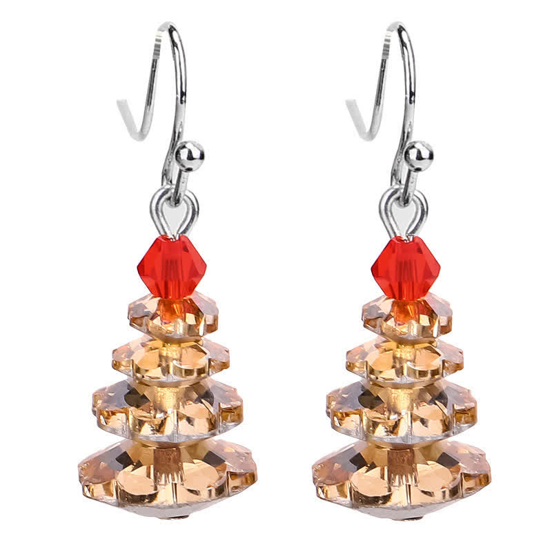 Fortune Jewel Various Crystals Christmas Tree Amethyst Peace Healing Drop Earrings