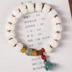 Fortune Jewel Natural Bodhi Seed Red Agate Bodhi Calm Harmony Engraved Pumpkin Bead Lotus Bracelet