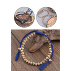Fortune Jewel Tibetan Handmade Copper Bead Luck String Bracelet