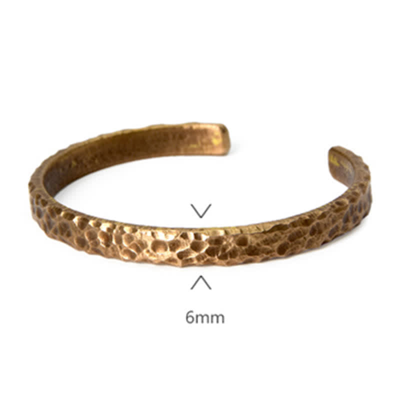 Fortune Jewel Simple Design Copper Wealth Cuff Bracelet