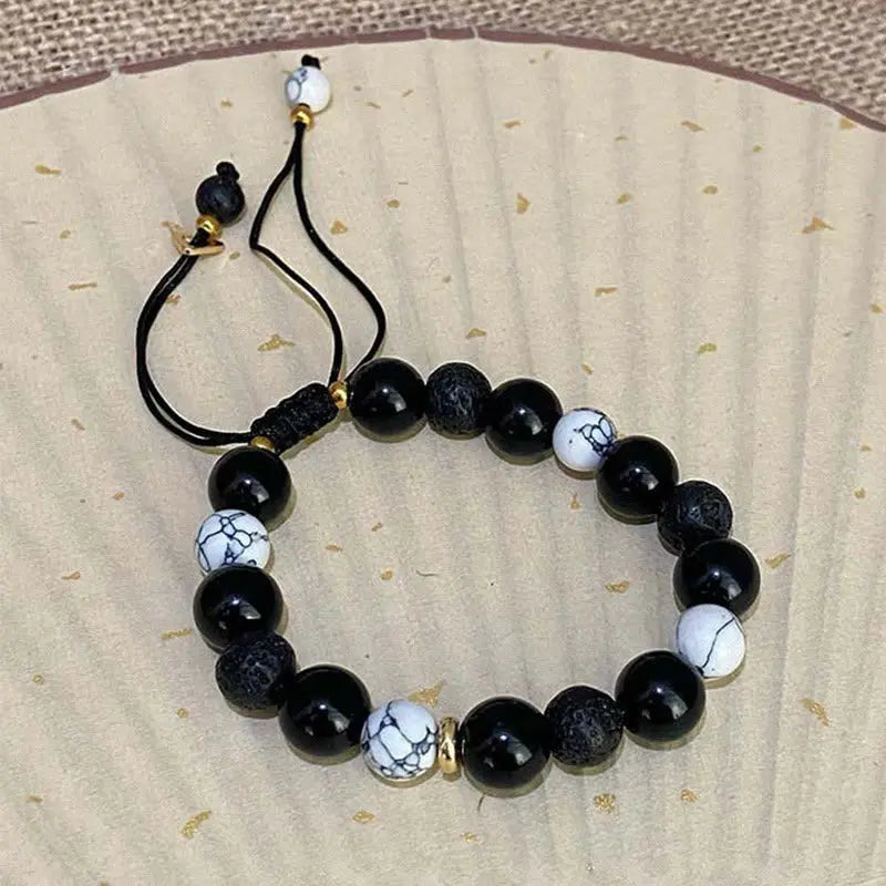 Fortune Jewel "All the Best for Strength and Grounding" Obsidian Bracelet Includes Gift Message Card Fortune Jewel