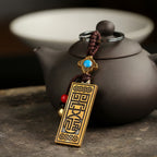 Fortune Jewel Namo Amitabha Peace Blessing Keychain Fortune Jewel