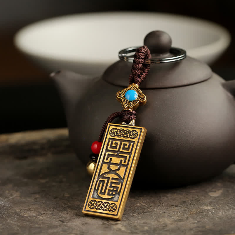 Fortune Jewel Namo Amitabha Peace Blessing Keychain Fortune Jewel