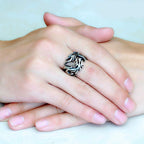 Fortune Jewel Dragon Pattern Protection Strength Adjustable Ring Fortune Jewel