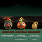 Fortune Jewel Gold Swallowing Beast Family Charm Luminous Fluorescent Liuli Glass Bead Success Bracelet