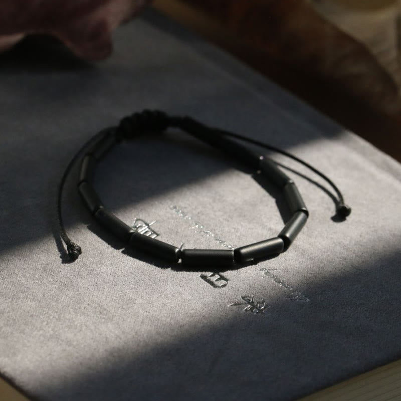 Fortune Jewel Black Onyx Bead Support Protection Bracelet