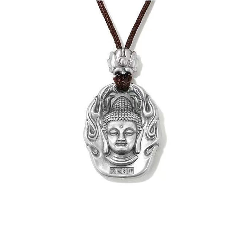 Fortune Jewel Chinese Zodiac Natal Buddha Om Mani Padme Hum Lotus Compassion Necklace Pendant Fortune Jewel
