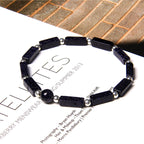 Fortune Jewel Natural Crystal Amethyst Tiger Eye Spiritual Balance Bracelet