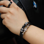 Fortune Jewel 12 Constellations of the Zodiac Hematite Protection Bracelet